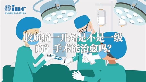 胶质瘤一开始是不是一级的？手术能治愈吗？