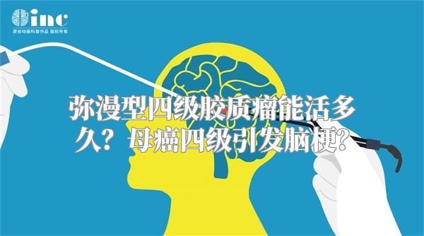 弥漫型四级胶质瘤能活多久？母癌四级引发脑梗？