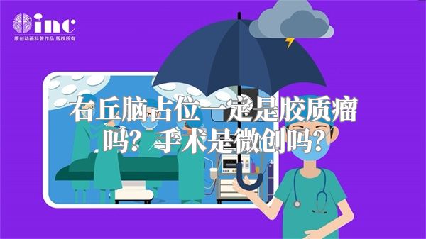 右丘脑占位一定是胶质瘤吗？手术是微创吗？