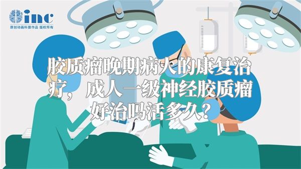 胶质瘤晚期病人的康复治疗，成人一级神经胶质瘤好治吗活多久？