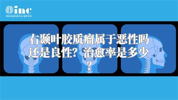 右颞叶胶质瘤属于恶性吗还是良性？治愈率是多少？