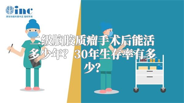 二级脑胶质瘤手术后能活多少年？30年生存率有多少？