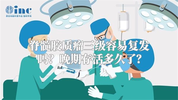 脊髓胶质瘤三级容易复发吗？晚期存活多久了？