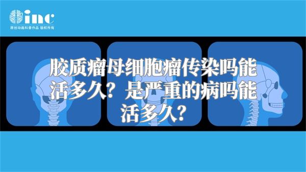 胶质瘤母细胞瘤传染吗能活多久？是严重的病吗能活多久？