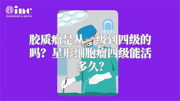 胶质瘤是从一级到四级的吗？星形细胞瘤四级能活多久？