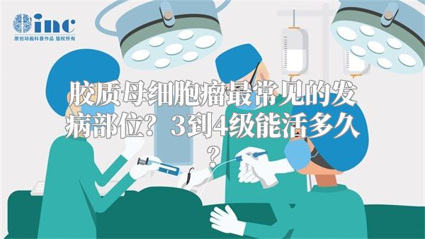 胶质母细胞瘤最常见的发病部位？3到4级能活多久？