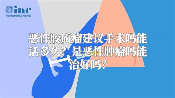 恶性胶质瘤建议手术吗能活多久？是恶性肿瘤吗能治好吗？