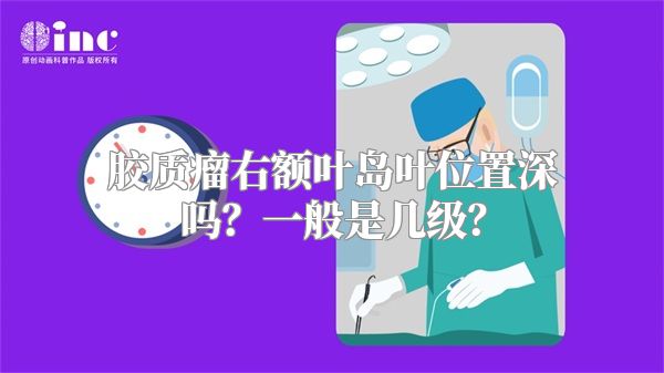 胶质瘤右额叶岛叶位置深吗？一般是几级？