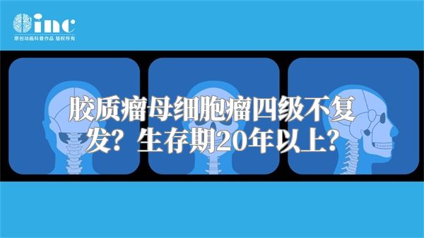 胶质瘤母细胞瘤四级不复发？生存期20年以上？