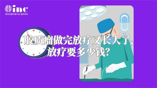 胶质瘤做完放疗又长大了，放疗要多少钱？