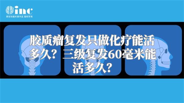 胶质瘤复发只做化疗能活多久？三级复发60毫米能活多久？