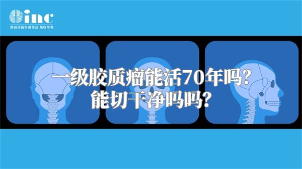 一级胶质瘤能活70年吗？能切干净吗？