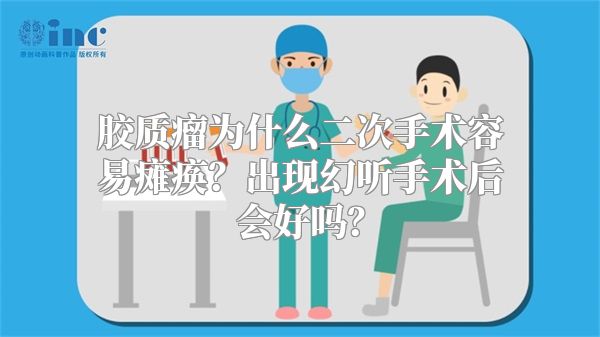 胶质瘤为什么二次手术容易瘫痪？出现幻听手术后会好吗？