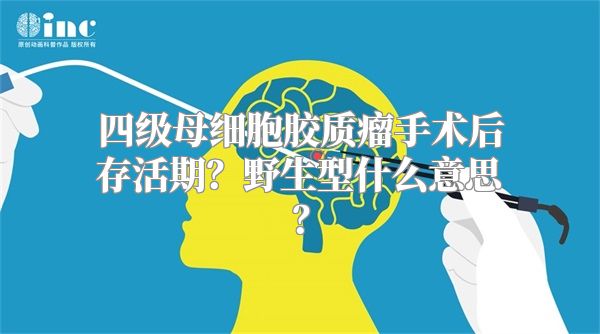 四级母细胞胶质瘤手术后存活期？野生型什么意思？