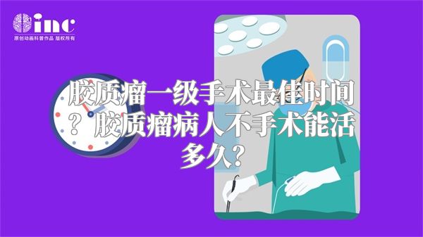 胶质瘤一级手术最佳时间？胶质瘤病人不手术能活多久？