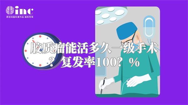 胶质瘤能活多久一级手术？复发率100？%