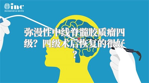 弥漫性中线脊髓胶质瘤四级？四级术后恢复的很好？