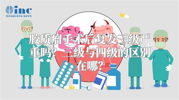 胶质瘤手术后复发三级严重吗？三级与四级的区别在哪？