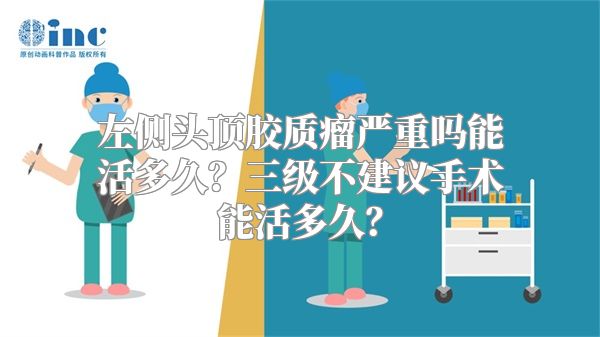 左侧头顶胶质瘤严重吗能活多久？三级不建议手术能活多久？