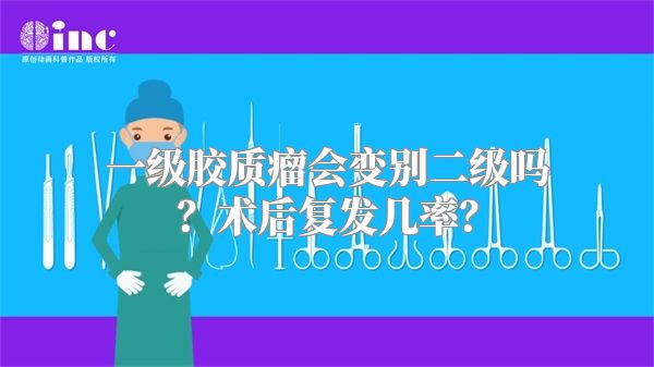 一级胶质瘤会变别二级吗？术后复发几率？