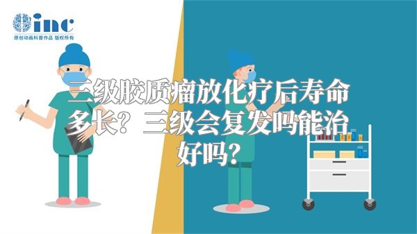 三级胶质瘤放化疗后寿命多长？三级会复发吗能治好吗？