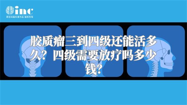 胶质瘤三到四级还能活多久？四级需要放疗吗多少钱？