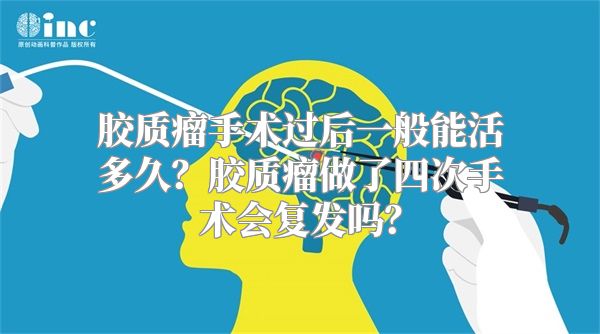 胶质瘤手术过后一般能活多久？胶质瘤做了四次手术会复发吗？