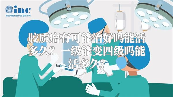 胶质瘤有可能治好吗能活多久？一级能变四级吗能活多久？