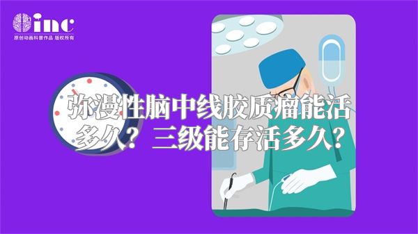 弥漫性脑中线胶质瘤能活多久？三级能存活多久？