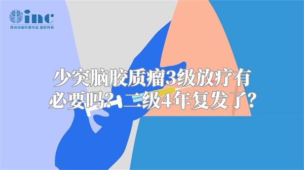 少突脑胶质瘤3级放疗有必要吗？二级4年复发了？