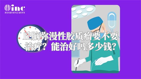 丘脑弥漫性胶质瘤要不要治疗？能治好吗多少钱？