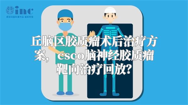 丘脑区胶质瘤术后治疗方案，csco脑神经胶质瘤靶向治疗回放？