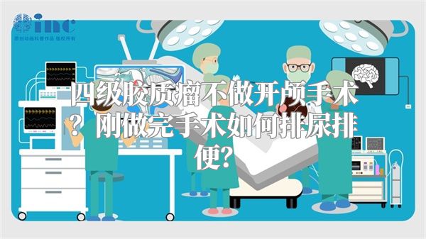 四级胶质瘤不做开颅手术？刚做完手术如何排尿排便？