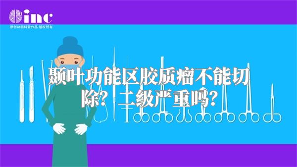 颞叶功能区胶质瘤不能切除？二级严重吗？