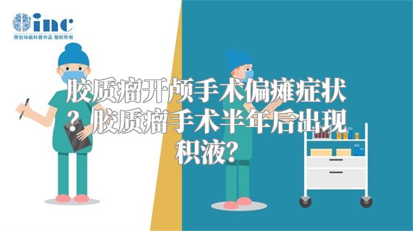 胶质瘤开颅手术偏瘫症状？胶质瘤手术半年后出现积液？