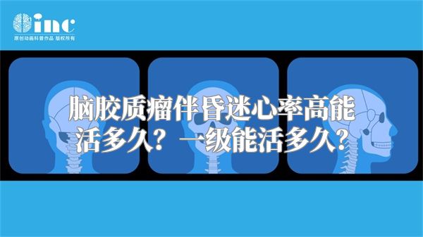 脑胶质瘤伴昏迷心率高能活多久？一级能活多久？