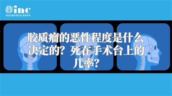 胶质瘤的恶性程度是什么决定的？死在手术台上的几率？