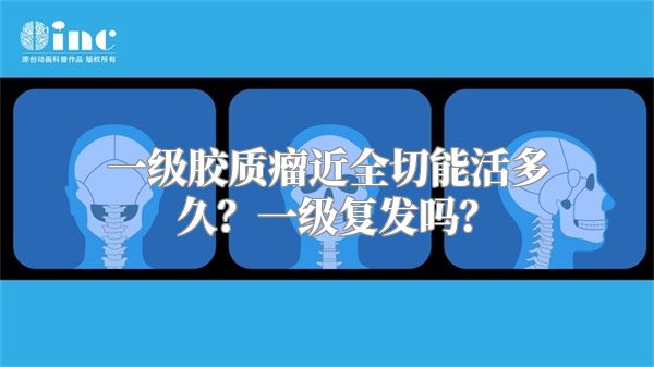 一级胶质瘤近全切能活多久？一级复发吗？