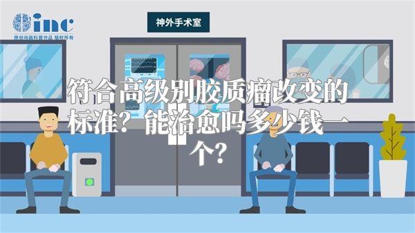 符合高级别胶质瘤改变的标准？能治愈吗多少钱一个？