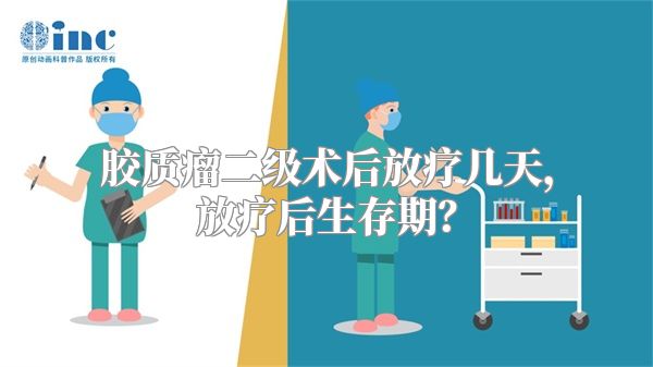 胶质瘤二级术后放疗几天，放疗后生存期？