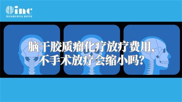 脑干胶质瘤化疗放疗费用，不手术放疗会缩小吗？