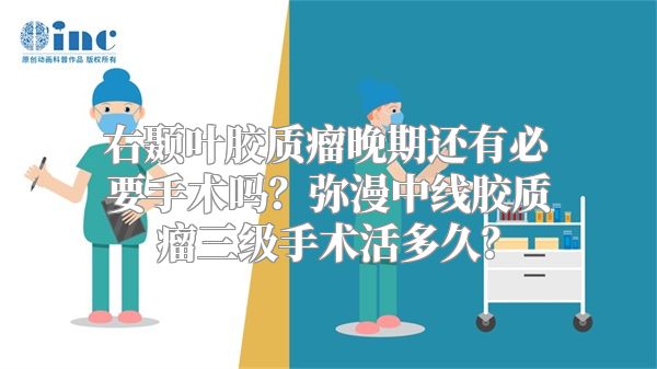 右颞叶胶质瘤晚期还有必要手术吗？弥漫中线胶质瘤三级手术活多久？