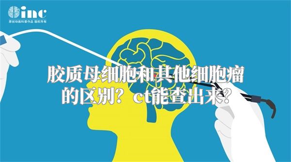 胶质母细胞和其他细胞瘤的区别？ct能查出来？