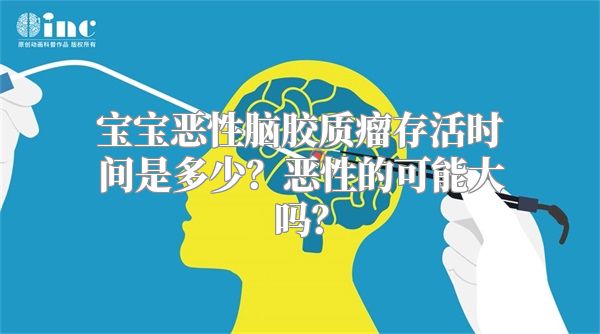 宝宝恶性脑胶质瘤存活时间是多少？恶性的可能大吗？