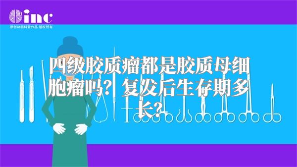 四级胶质瘤都是胶质母细胞瘤吗？复发后生存期多长？