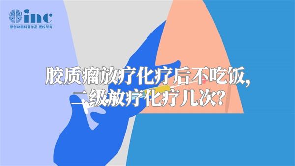 胶质瘤放疗化疗后不吃饭，二级放疗化疗几次？