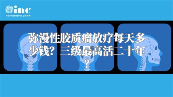 弥漫性胶质瘤放疗每天多少钱？三级最高活二十年？