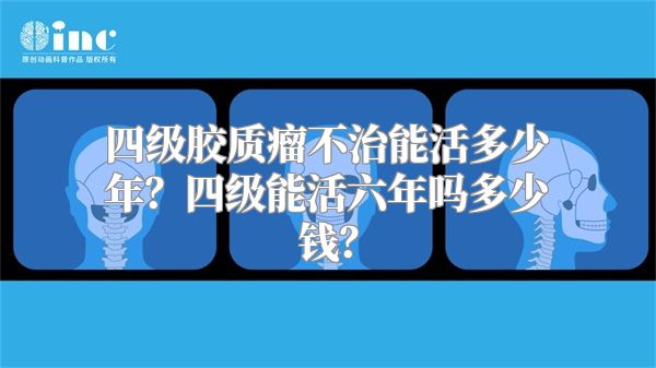 四级胶质瘤不治能活多少年？四级能活六年吗多少钱？