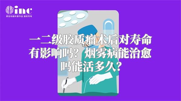 一二级胶质瘤术后对寿命有影响吗？烟雾病能治愈吗能活多久？