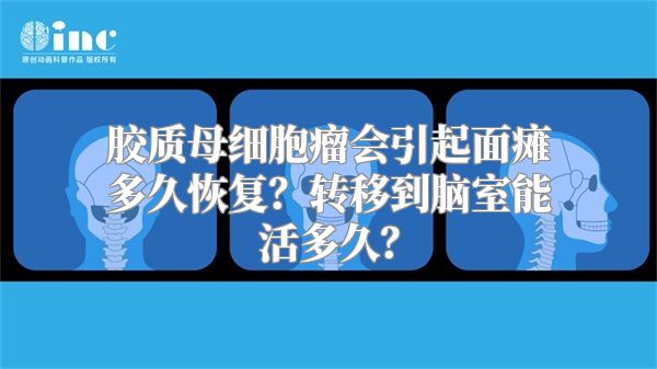 胶质母细胞瘤会引起面瘫多久恢复？转移到脑室能活多久？